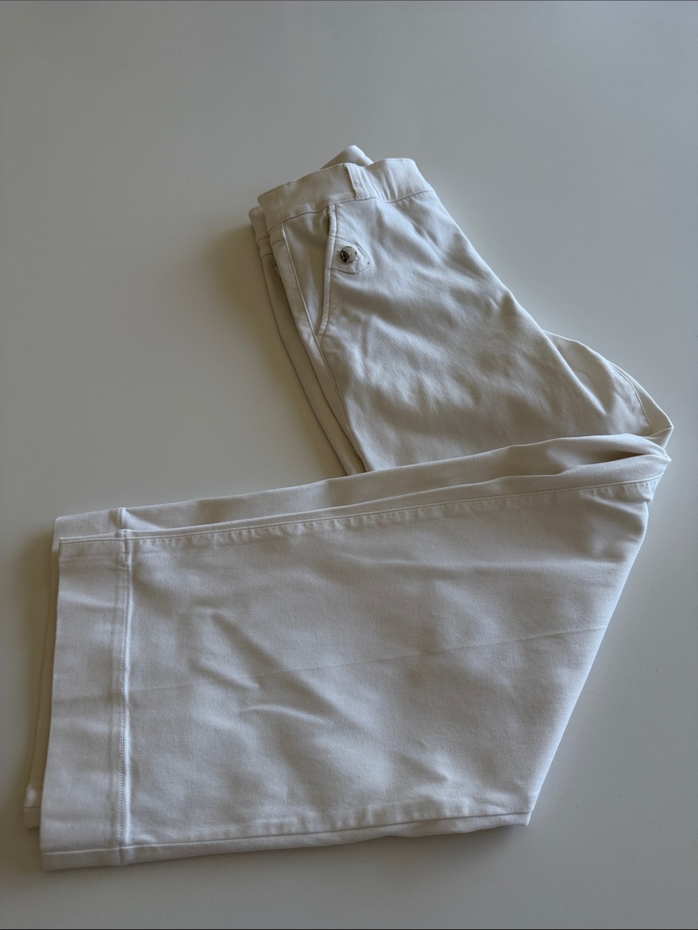 SPANX White Wide Leg Jeans